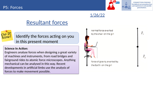 AQA new specification (2019) P5 Forces Resultant forces (P8.3)