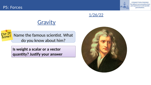 AQA new specification (2019) P5 Forces Gravity-Centre of mass  (P8.4, P10.2)