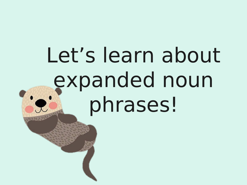 Expanded Noun Phrases PowerPoint and 3 Activities