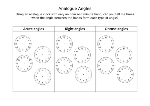 Angles Lesson Plan, PowerPoint and Resources (Graded Outstanding!)