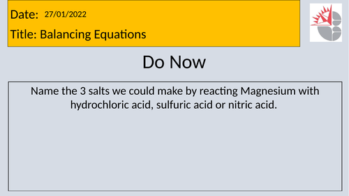 KS4 - Chemistry C5 Chemical Changes