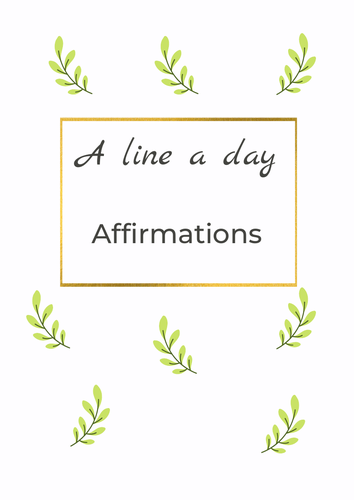 Affirmations - A Line A Day