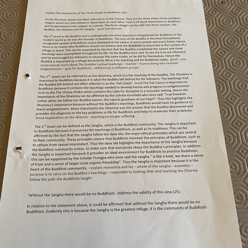 Buddhism Essays on Three Jewels