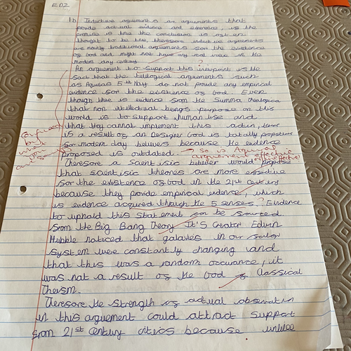 To what extent are Inductive Arguments for the existence of God are effective in the 21st Century