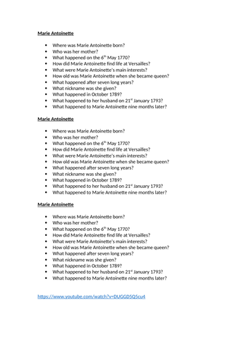 Marie Antoinette / Famous French people / History of France