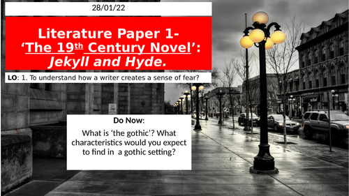 The theme of fear in 'The Strange Case of Dr Jekyll and Mr Hyde'.