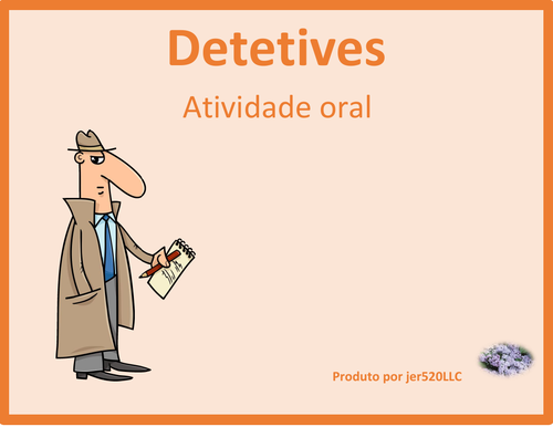 Lugares (Places in Portuguese) Detectives Speaking Activity