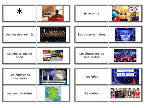 La télé / Television programmes