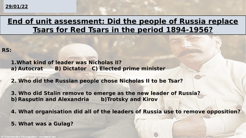 1894-1956 Tsars for Red Tsars