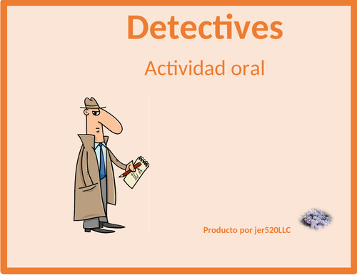 Invierno (Winter in Spanish) Detectives Speaking Activity