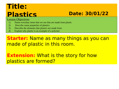 Plastic Polymer KS3