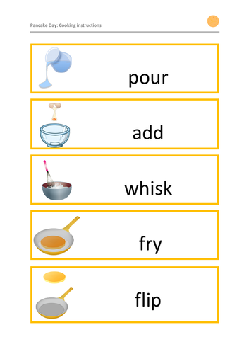 Pancake Day Activity: Cooking Instructions