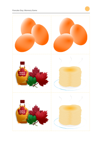 Pancake Day: Memory Game