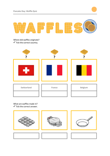 Pancake Day: Waffle Quiz