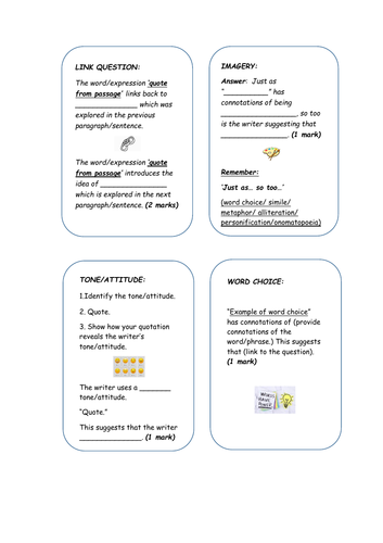 Higher RUAE Revision Formula Cards