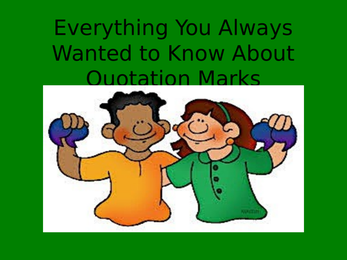 Quotation Marks PowerPoint