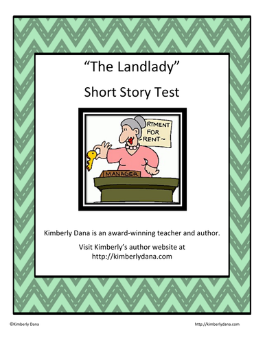 The Landlady by Roald Dahl Assessment Test