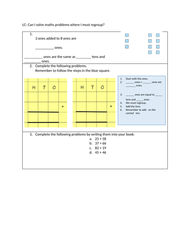 Adding and Regrouping