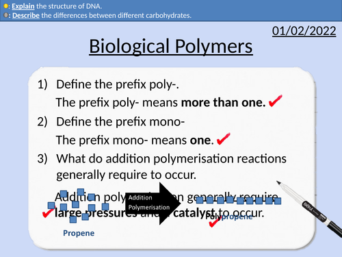 GCSE Chemistry: Biological Polymers