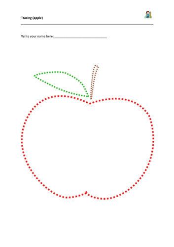 Fine Motor Coordination for Handwriting - Tracing: Apple | Teaching ...