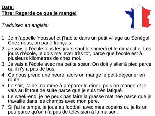 AQA / EDEXCEL Studio GCSE French (Higher) – Module 3 - Regarde ce que je mange! – Page 58