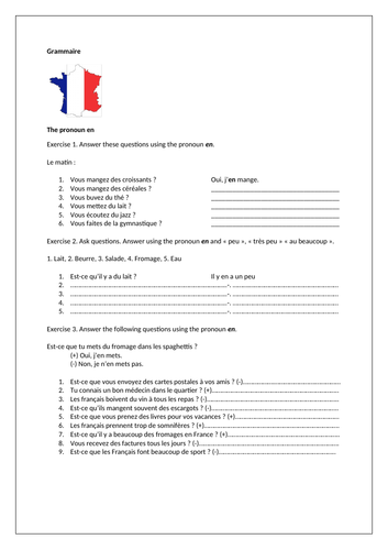 AQA/EDEXCEL Studio GCSE French (Higher) – Module 3 - Regarde ce que je mange! – Page 58 - Grammar
