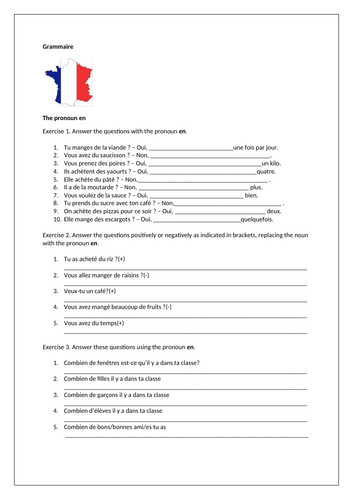 AQA/EDEXCEL Studio GCSE French (Higher) – Module 3 - Regarde ce que je mange! – Page 58 - Grammar
