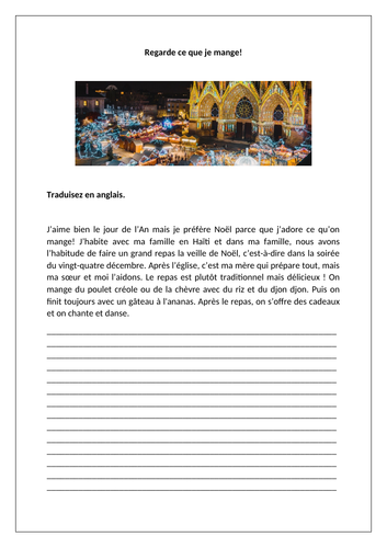 Les fêtes et les traditions / Festivals and traditions