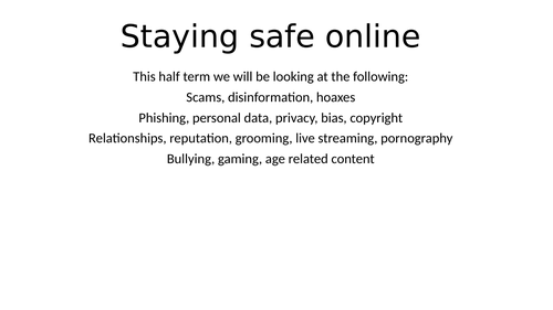 ESafety Hoax!