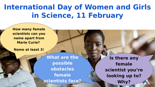 International Day of Women and Girls in Science, 11 February