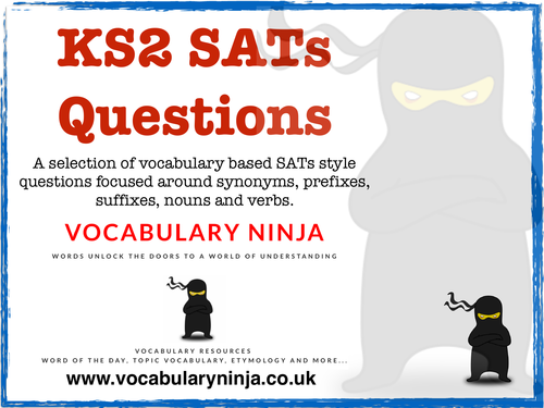 Vocab Ninja - KS2 SATS questions