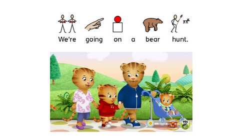 Bear Hunt Sensory story (Resources list and signs images)