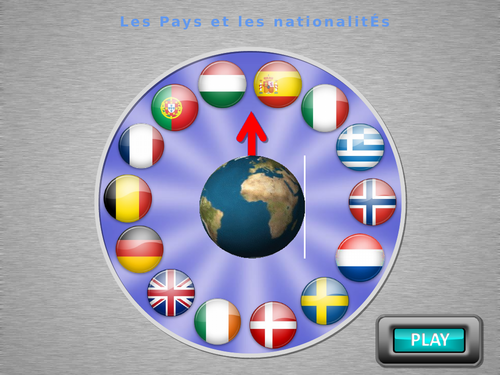 Les pays du monde / Les nationalités / Countries of the world / Nationalities