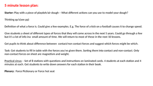 KS3 - Forces (Whole Topic)