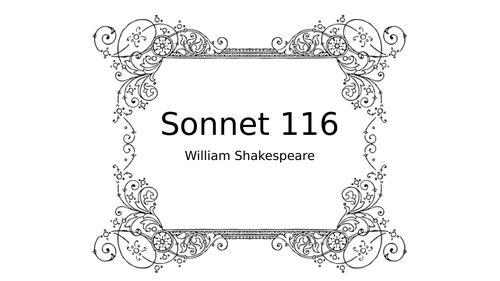Sonnet 116 - Shakespeare