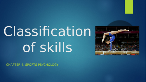 GCSE PE AQA Skill Classification Teaching Resources