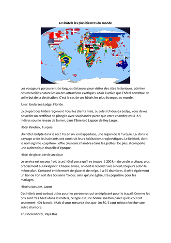 Les hôtels / Hotels