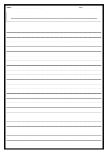 Lined Paper - Online + Printable Versions