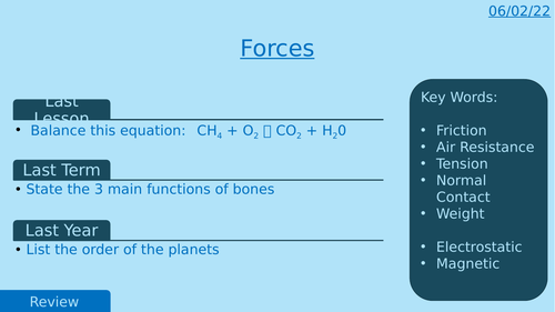 KS3 Science - Forces