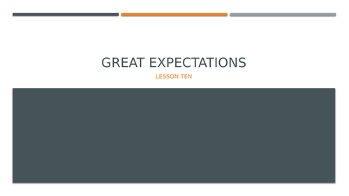 Great Expectations: Setting
