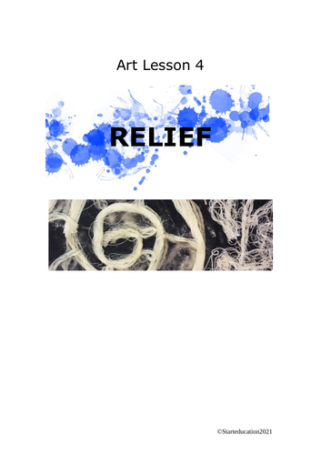 Art Lesson Plan 4. Relief Artwork. Key Stage 3