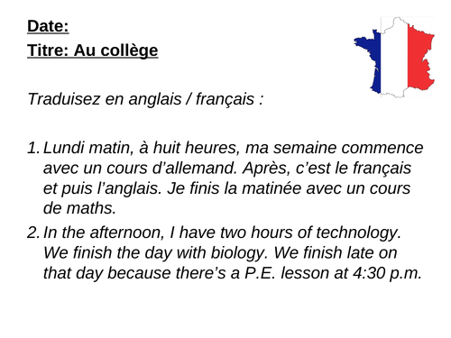 AQA/EDEXCEL Studio GCSE French (Higher) – Module 6 – Point de départ – Page 121