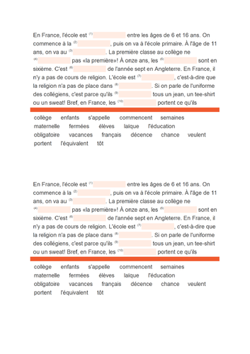 AQA/EDEXCEL Studio GCSE French (Higher) – Module 6 – L’école chez nous, chez vous – Page 124