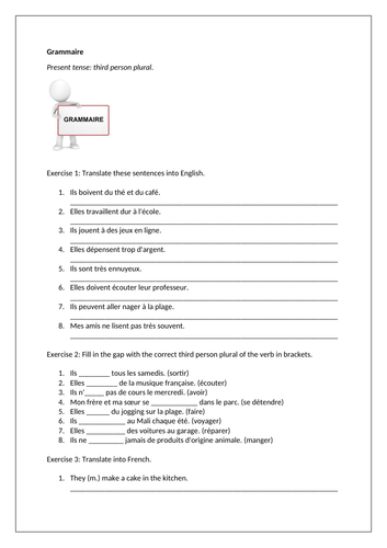 AQA/EDEXCEL Studio GCSE French (Higher) – Module 6 – L’école chez nous, chez vous–Page 124-Grammar