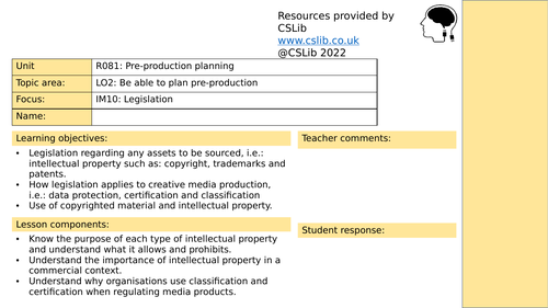 IM10 Workbook (Legislation) - NEW!