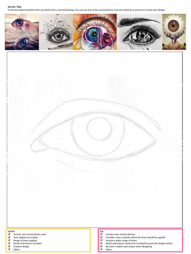 Surreal Eye Drawing Cover Activity