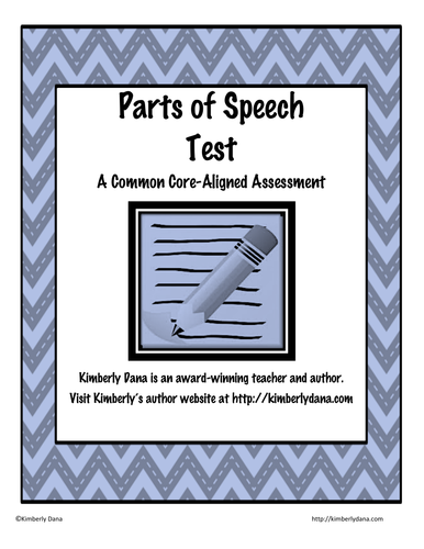 Parts of Speech Test Assessment
