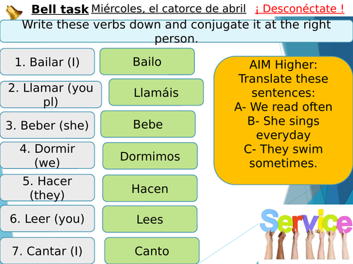 Y9 - spanish - Desconéctate/ Como prefieres pasar las vac- (Viva AQA GCSE Foundation)