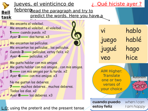 Y8 Spanish - Qué hiciste ayer REMOTE - (Viva 2)