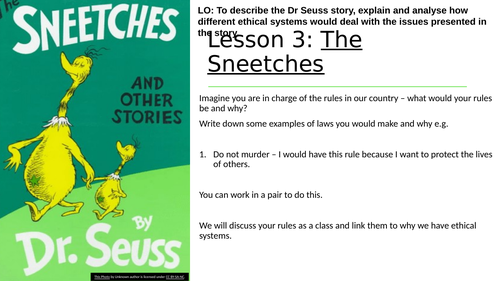 Ethics and The Sneetches